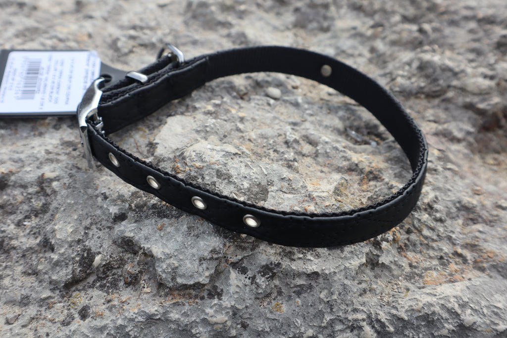 Terra: Hundehalsband aus veganem Leder & Polyamid – robust & elegant