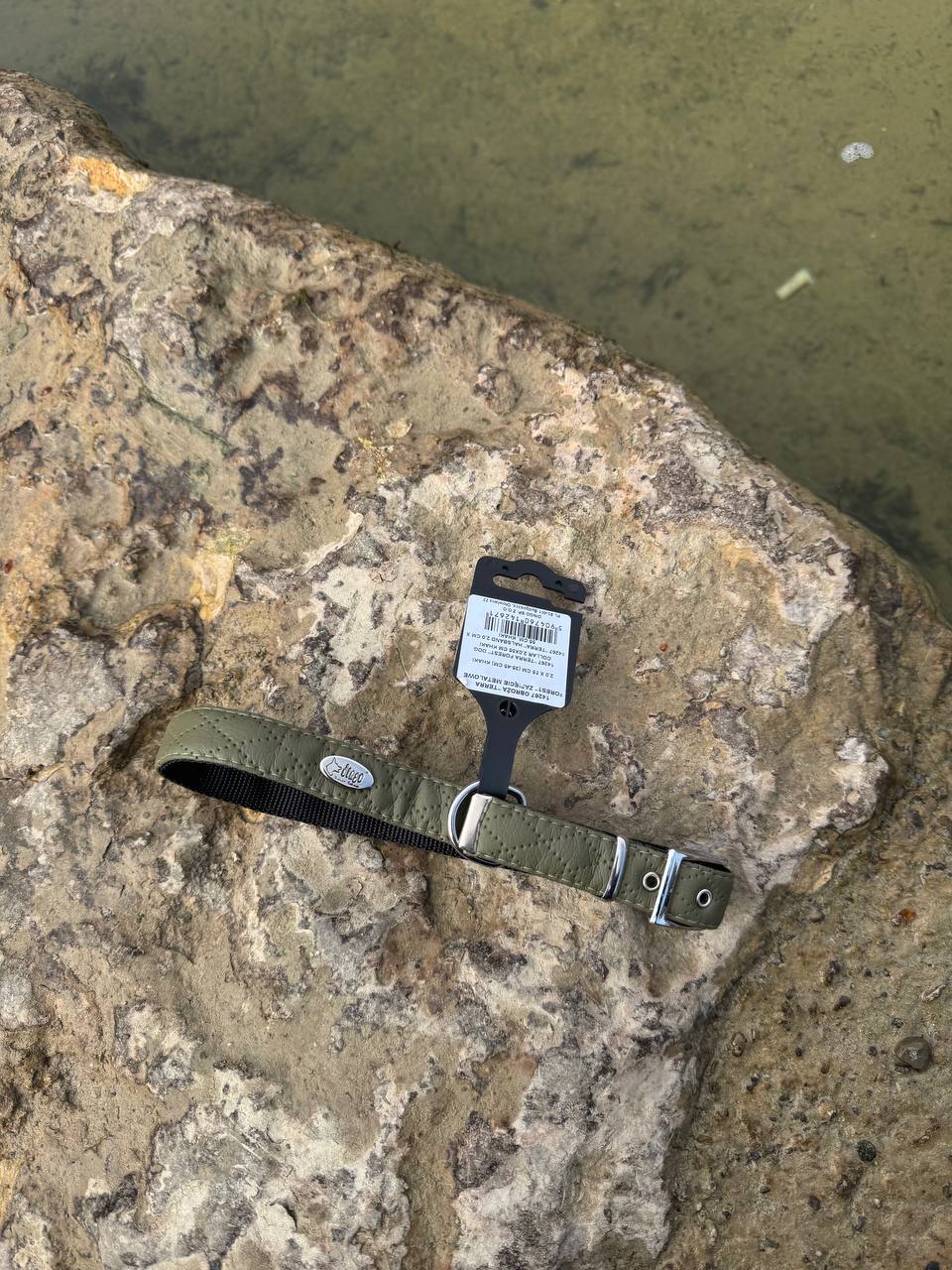 Terra: Hundehalsband aus veganem Leder & Polyamid – Robust & Elegant