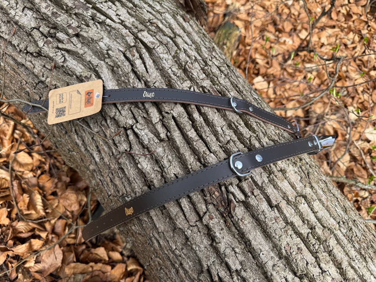 Traditionelles Lederhalsband mit Filzpolsterung – Klassischer Komfort